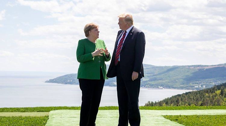 Bei einer G7-Videokonferenz werden auch Kanzlerin Merkel und US-Präsident Trump über das weitere Vorgehen gegen die Pandemie sprechen.