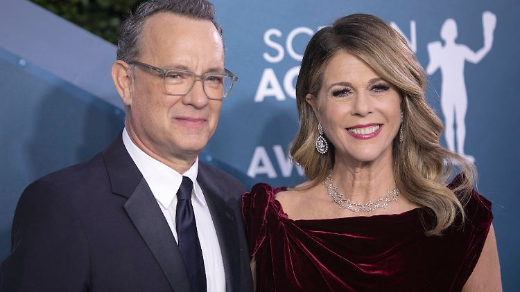 Tom Hanks und seine Ehefrau Rita Wilson bleiben optimistisch.