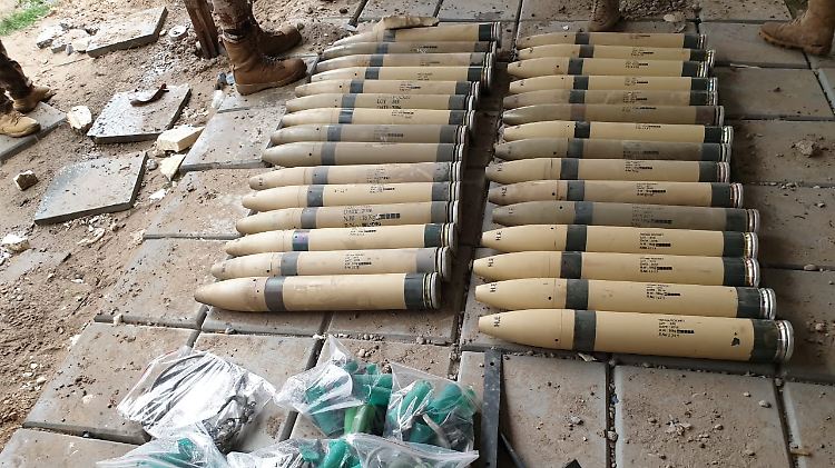Diese ungenutzten Raketen fand das irakische Militär vor wenigen Tagen.