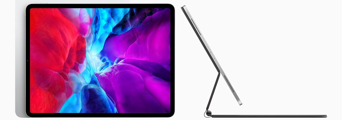 Das neue iPad Pro mit Trackpad-Tastatur.