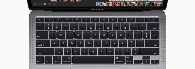 Beim neuen MacBook Air sollte die Tastatur nicht so schnell streiken wie beim Vorgänger.