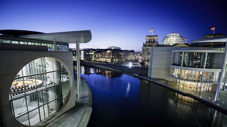 709 Abgeordnete, knapp 6000 Mitarbeiter - der Bundestagskomplex in Berlin.