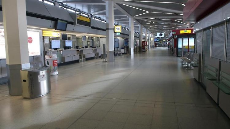 Gespenstische Leere in Tegel.