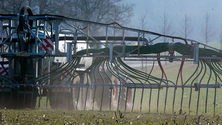 Gülle-Austragung in Mecklenburg-Vorpommern