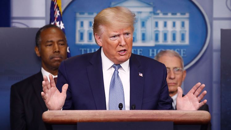Ist sich sicher, dass Chloroquin hilft: Donald Trump.