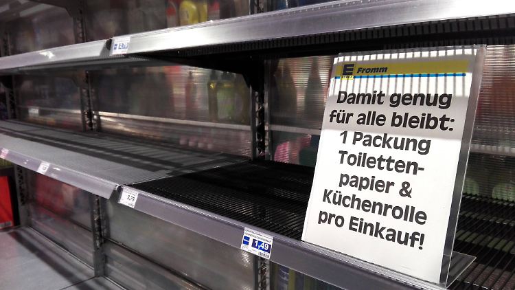 Leere Regale sollen nur Momentaufnahmen sein.