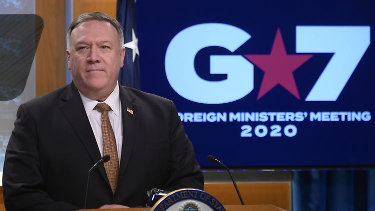 US-Außenminister Pompeo beschuldigt China, Falschinformationen über das Coronavirus verbreitet zu haben,
