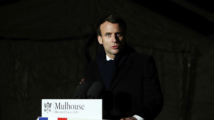 Frankreichs Präsident Macron besuchte den besonders von der Coronavirus-Pandemie betroffenen Elsass.