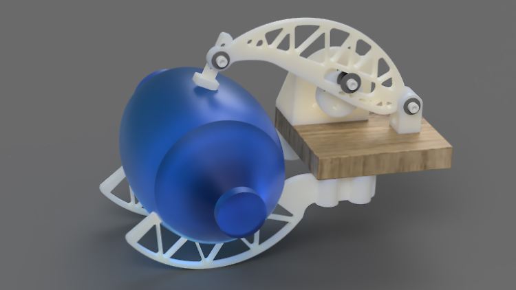 So könnte eine Beatmungspumpe aus dem 3D-Drucker aussehen.