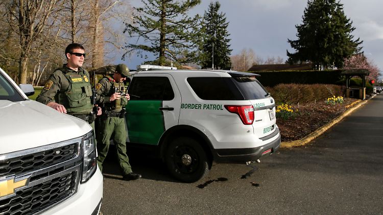 Bislang bewachen lediglich Polizisten die US-kanadische Grenze.