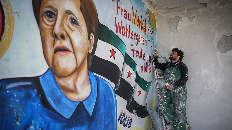 Mit Graffitis drücken die Menschen in Idlib ihre Gefühle aus - sie sind inzwischen eine beliebte Kunstform.