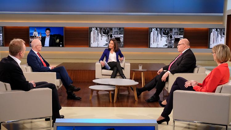 Vier Gäste saßen im Studio, der Epidemiologe Gérard Krause war bei "Anne Will" per Videokonferenz zugeschaltet.