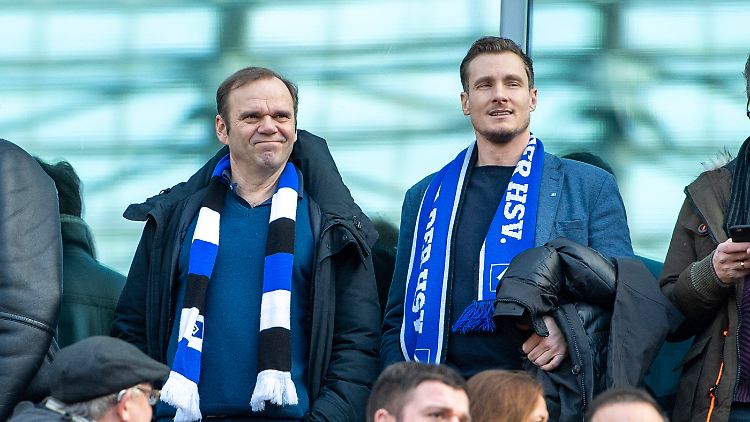 Bernd Hoffmann (links) ist beim HSV Geschichte, Marcell Jansen mindestens ein Teil der Zukunft.