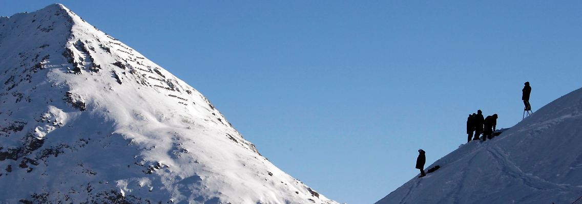 In den Alpen liegt genügend Schnee.