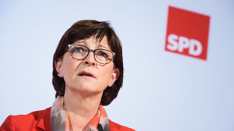 SPD-Parteichefin Saskia Esken fordert in der Corona-Krise eine "faire Lastenverteilung".
