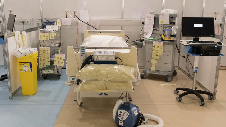 Krankenzimmer in London.