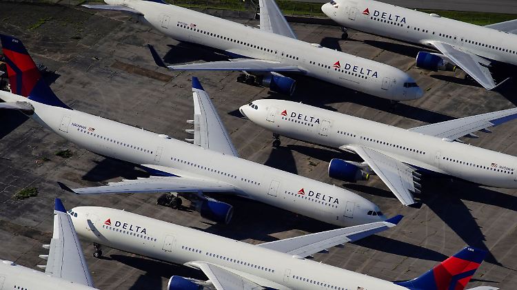 Wie bei den meisten anderen Airlines bleibt auch bei Delta im Moment der Großteil der Flotte am Boden.