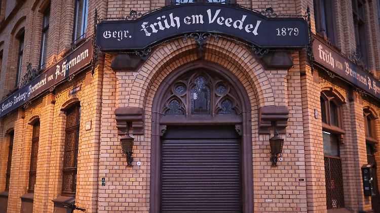 In dieser Schankwirtschaft in Köln stehen die Zapfhähne gezwungenermaßen still.  