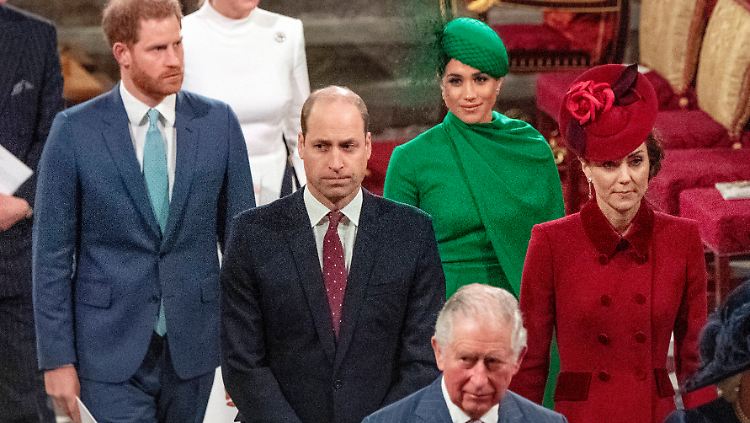 Wenigstens eine ist glücklich: Meghan bei einem ihrer letzten öffentlichen Termine für "die Firma" ...