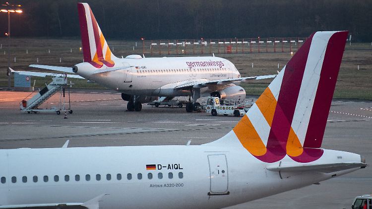 Stillstand: Nach den mutmaßlichen Plänen der Konzernführung sollen die Germanwingsflugzeuge nach der Krise nicht wieder starten.