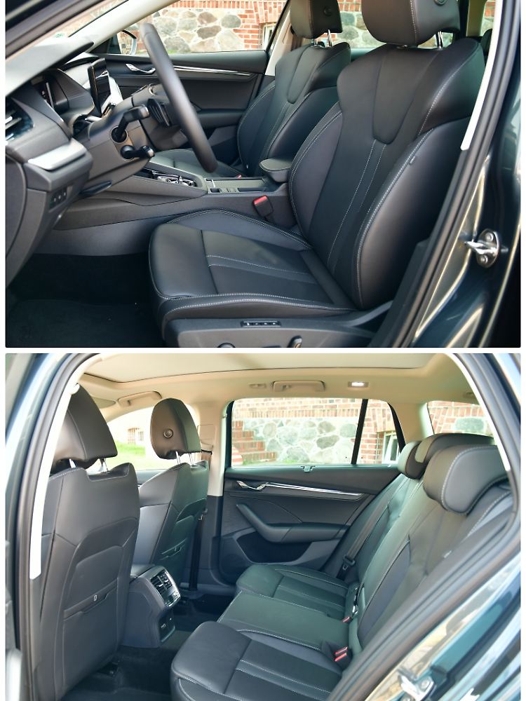Tolle Sitze und viel Platz im Fond zeichnen auch den neuen Skoda Octavia aus.