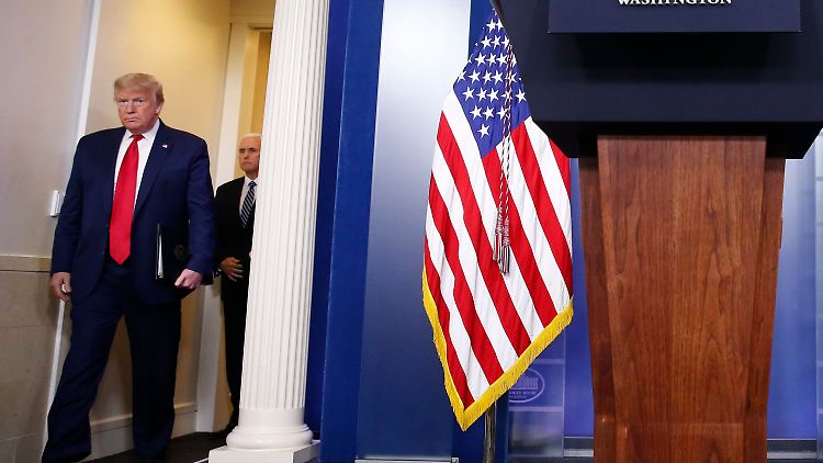US-Präsident Trump sieht sein Land auf dem Weg aus der Krise.