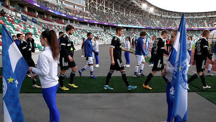 Die Liga in Belarus läuft weiter, der Ball rollt.