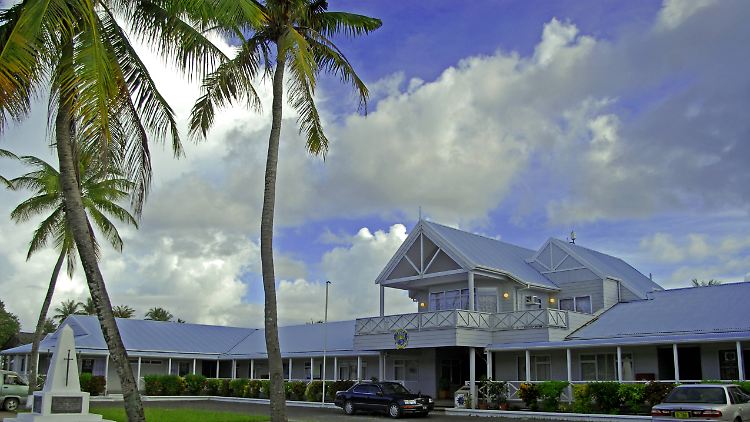 Die Insel Nauru liegt mitten im Pazifik. Der drittkleinste Staat der Welt ist bisher frei von Covid-19-Fällen.
