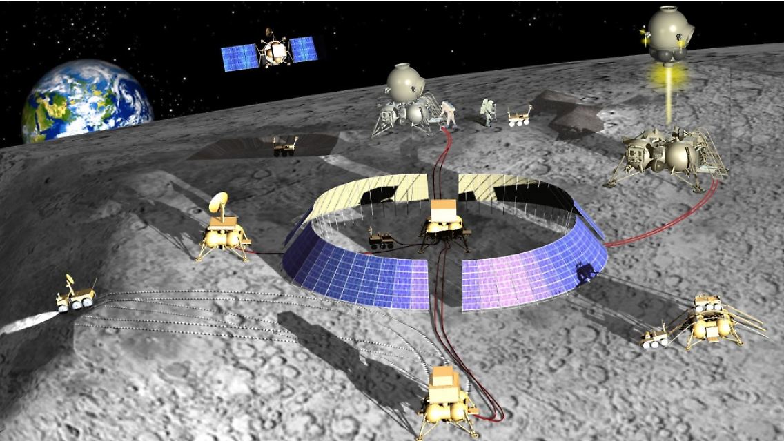 So könnte eine bemannte russische Mission auf dem Mond aussehen.