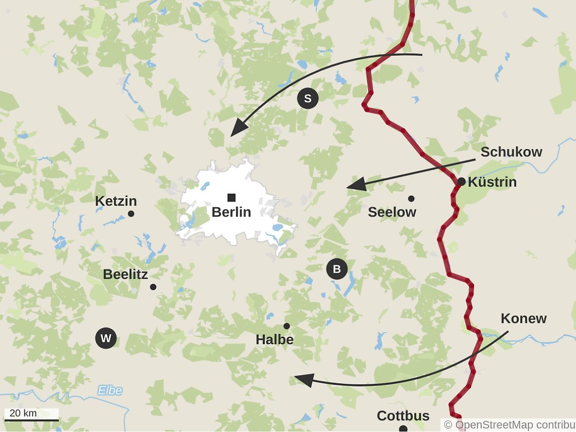 Endphase des Zweiten Weltkriegs: Die Lage im April 1945.