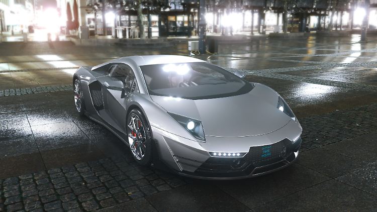 Der Prototyp des Tritium sieht zwar wie ein Lamborghini aus, aber die Optik ist nur zu Teilen verbindlich.