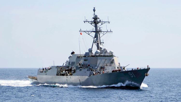 Mit anderen Schiffen im Einsatz: Der Zerstörer "USS Pinckney".
