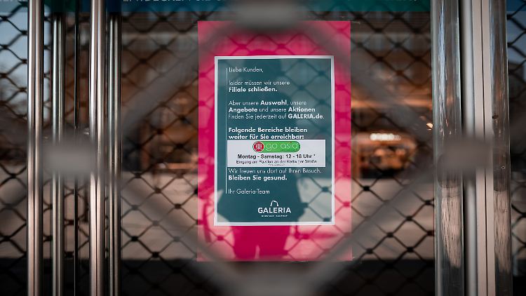 Große Warenhäuser bleiben trotz der Lockerung geschlossen.