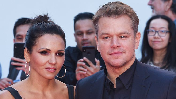 Nach Irland gekommen, um zu bleiben: Matt Damon und seine Frau Luciana Barroso.