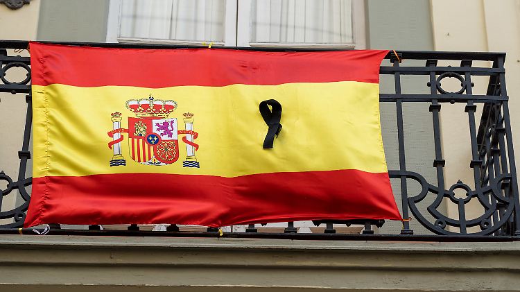 Zum Höhepunkt der Pandemie in Spanien wurden 950 Todesfälle am Tag gemeldet. 