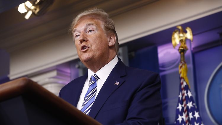 Trump sieht nichts Verwerfliches an den Protesten gegen die Corona-Maßnahmen.