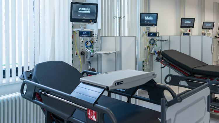 Viele freie Betten für Corona-Patienten gibt es auch in dieser Klinik in Kiel.