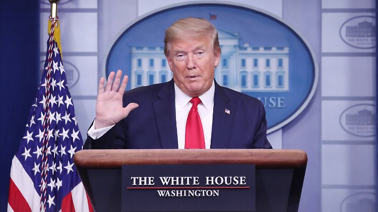 US-Präsident Trump will das Coronavirus ein für alle Mal "besiegen".