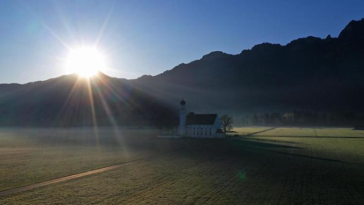 Die Wallfahrtskirche Sankt Coloman im Allgäu.