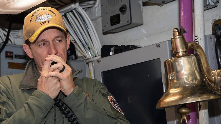 Brett Crozier im Januar 2020, da war er noch Kapitän der "USS Theodore Roosevelt".