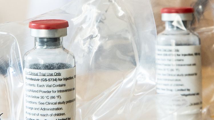 Remdesivir, wie es am Hamburger Universitätsklinikum Eppendorf getestet wird.