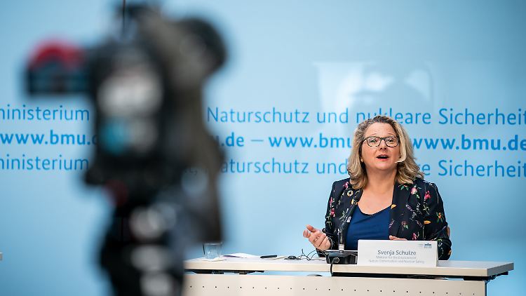 Klimakonferenz per Video: Umweltministerin Schulze.