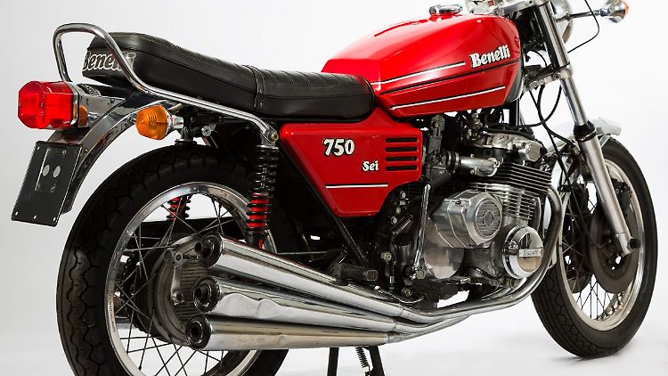 Die Benelli 750 Sei hatte zwar nur 76 PS, war aber ob ihrer optischen Wucht in jeder Hinsicht ein Hingucker.