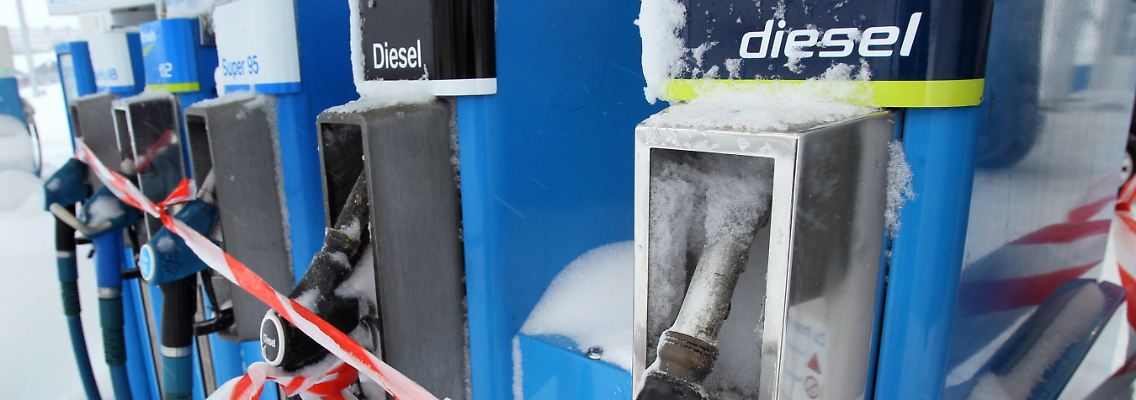 An dieser Tankstelle in Sachsen ging das Benzin bereits am Mittwoch aus.
