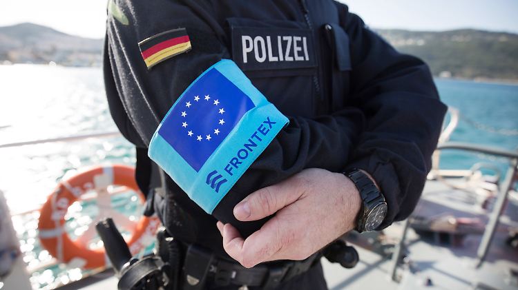 Deutsche Polizisten sind im Rahmen einer Frontex-Mission in Griechenland stationiert.