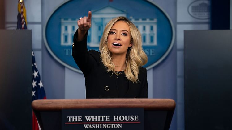 McEnany hat in ihrem Auftritt wenig Gemeinsamkeiten mit Vorgängern wie Sean Spicer.