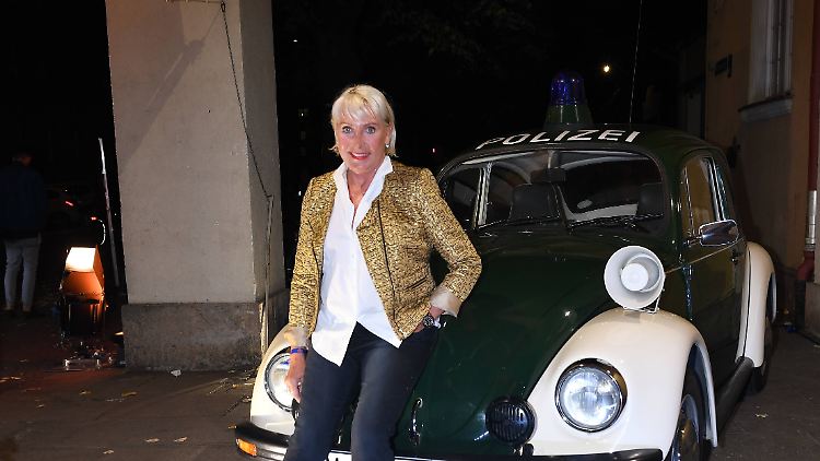 Sabine Zimmermann im Jahr 2017 beim 50. Jubiläum von "Aktenzeichen XY... ungelöst".