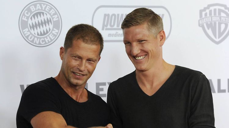 Freunde vor und hinter der Kamera: Til Schweiger und Bastian Schweinsteiger.