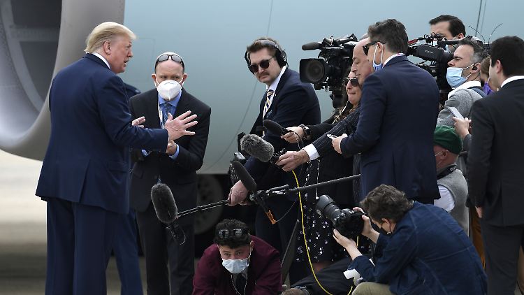 US-Präsident Trump wirft Journalisten immer wieder Fake News vor.
