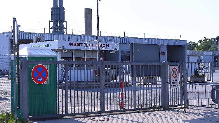Der Schlachtbetrieb von Westfleisch in Coesfeld wurde wegen der vielen Infektionsfälle vorübergehend geschlossen.